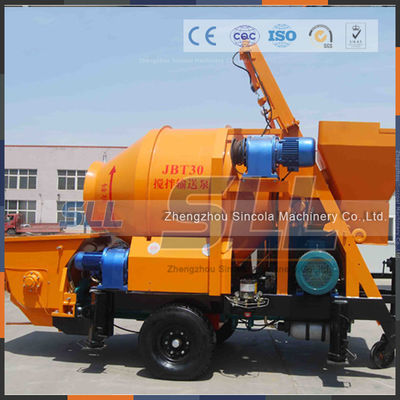 Trung Quốc 30m3 / H Đầu ra Máy trộn bê tông di động và bơm Khả năng chuyển mạnh nhà cung cấp