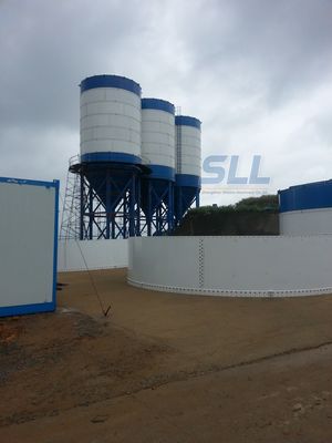 Trung Quốc Lưu trữ xi măng Sincola Silo 100T công suất lớn với màu tùy chỉnh nhà cung cấp